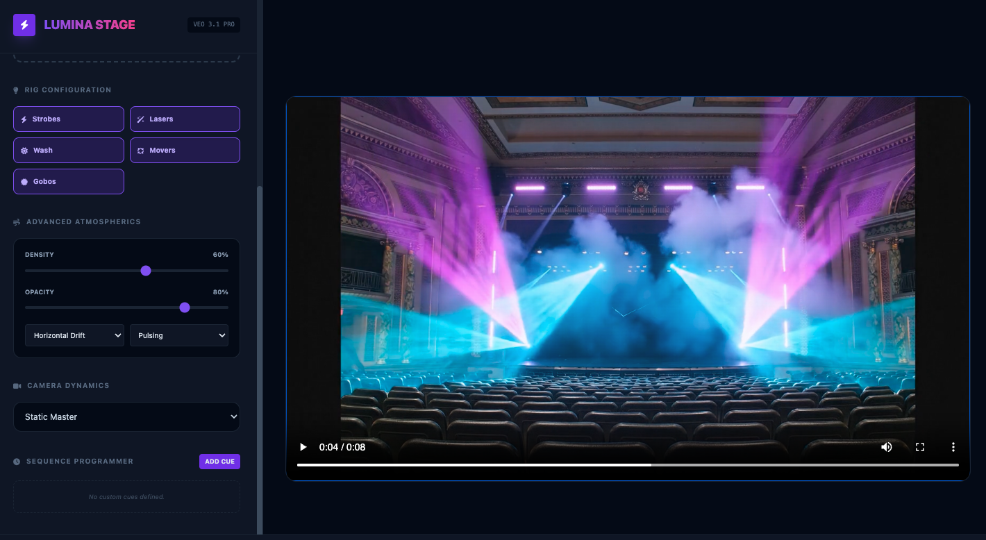 Luminastage Interface